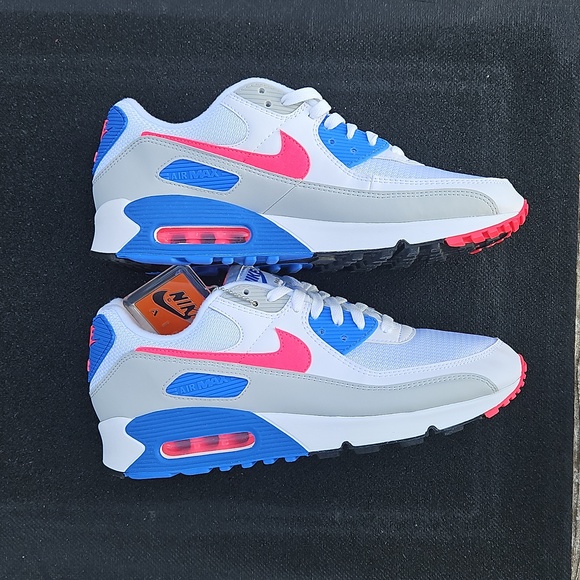 Nike Air Max III Hot Coral, Blue Crystal & White Sneakers - Picture 4 of 12
